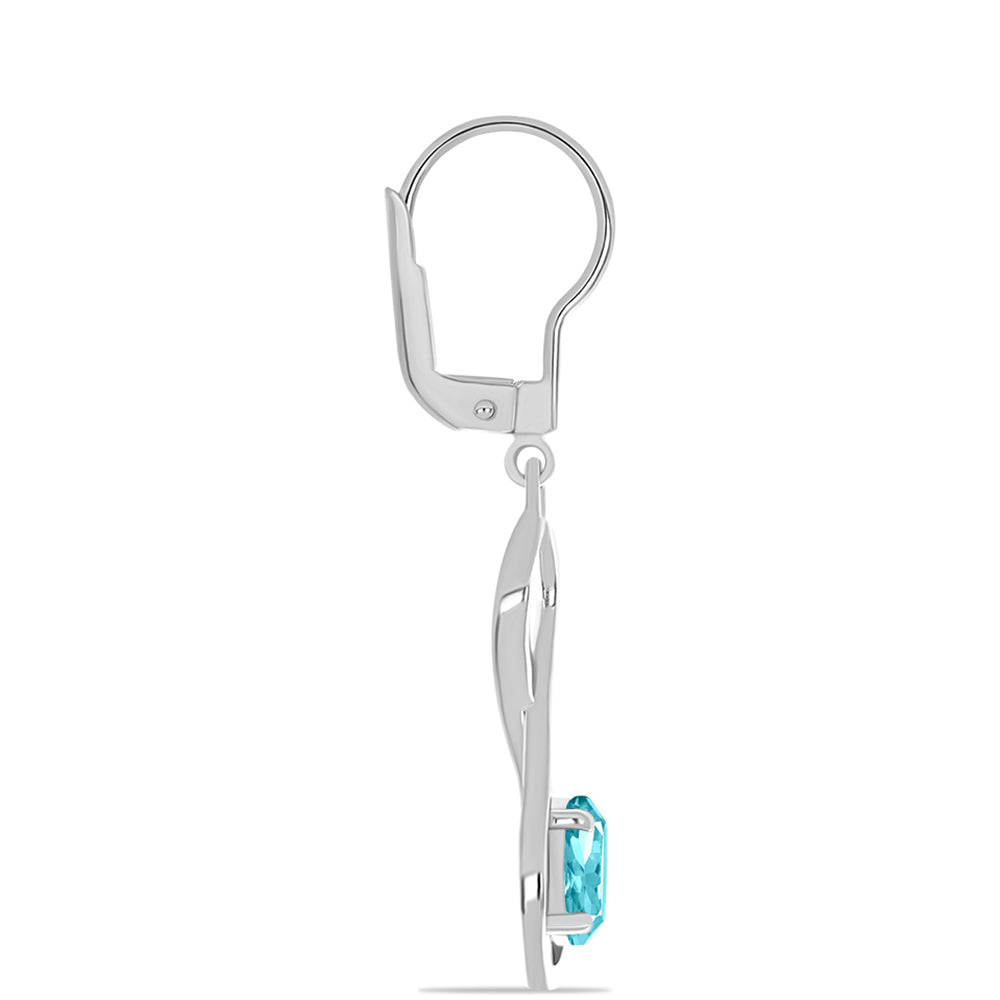 Pendientes de Plata con Cuarzo Paraiba