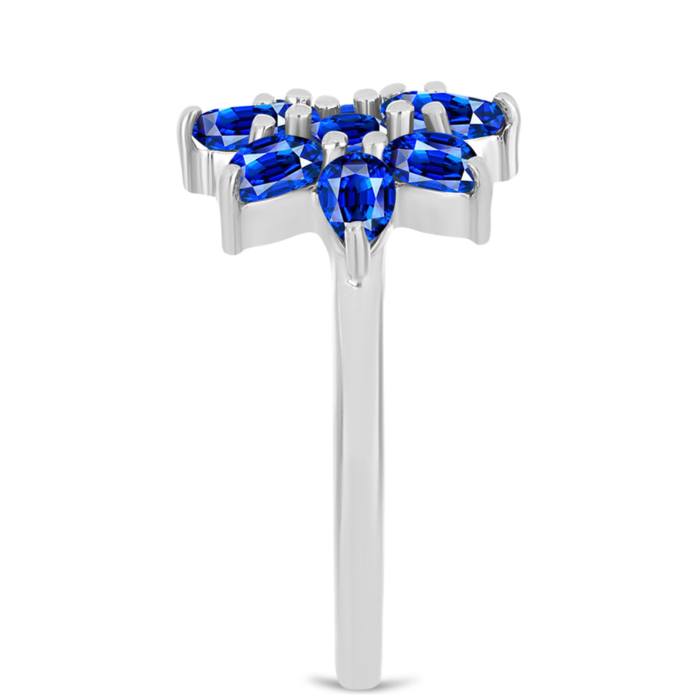 Anillo de Plata con Zafiro Azul Australiano