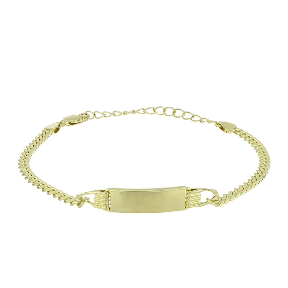 Pulsera de Plata Bañada en Oro