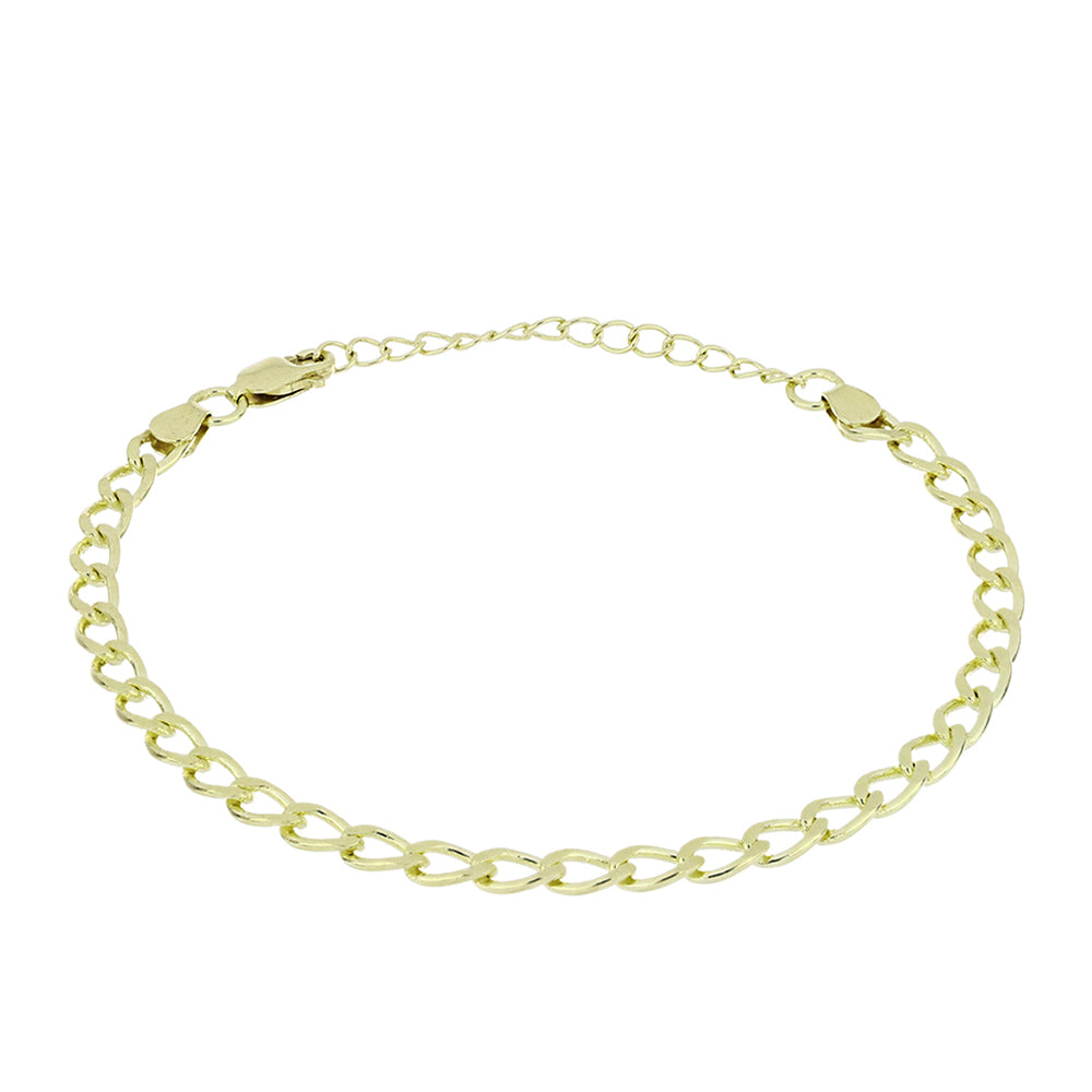 Pulsera de Plata Bañada en Oro