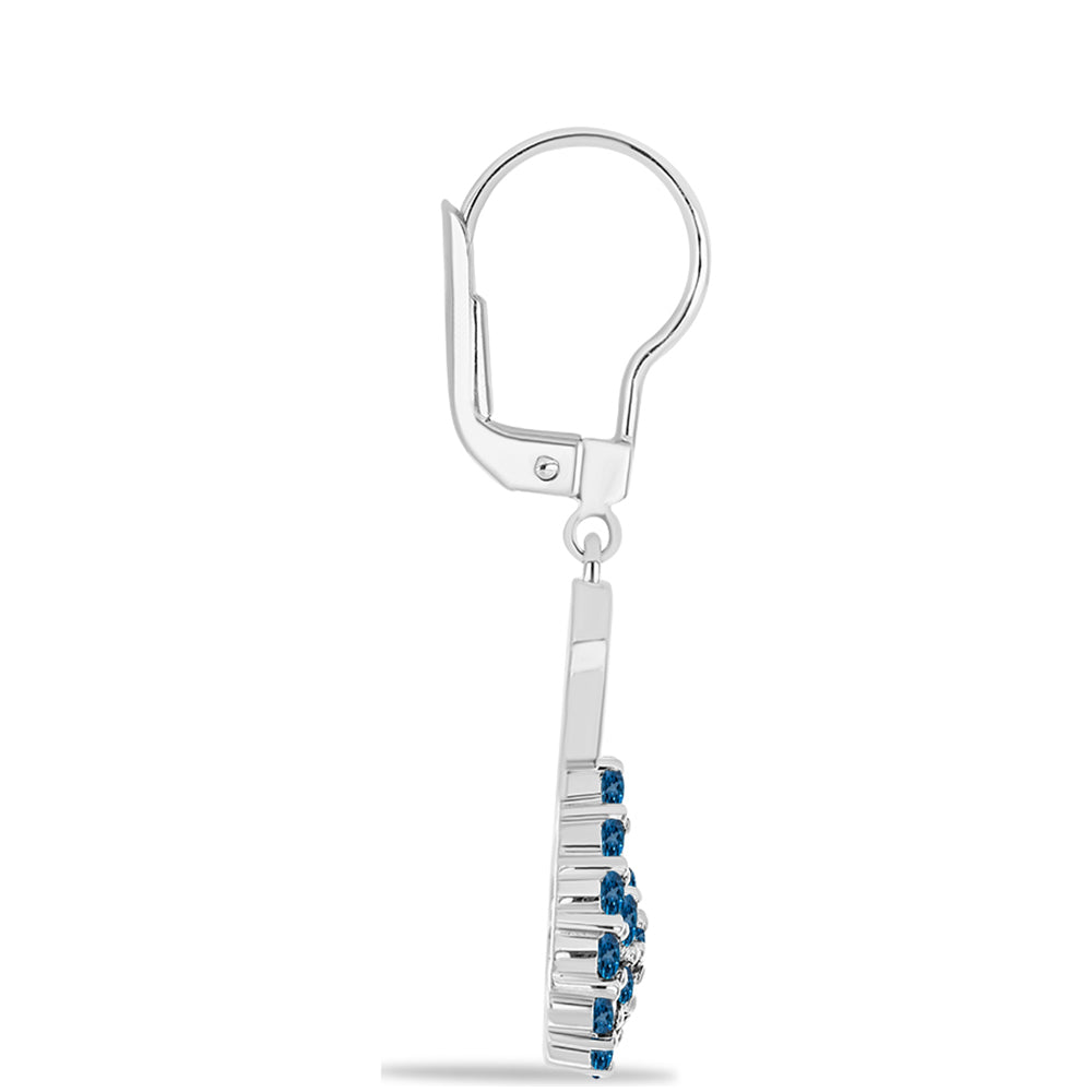 Pendientes de Plata con Topacio Azul Londres