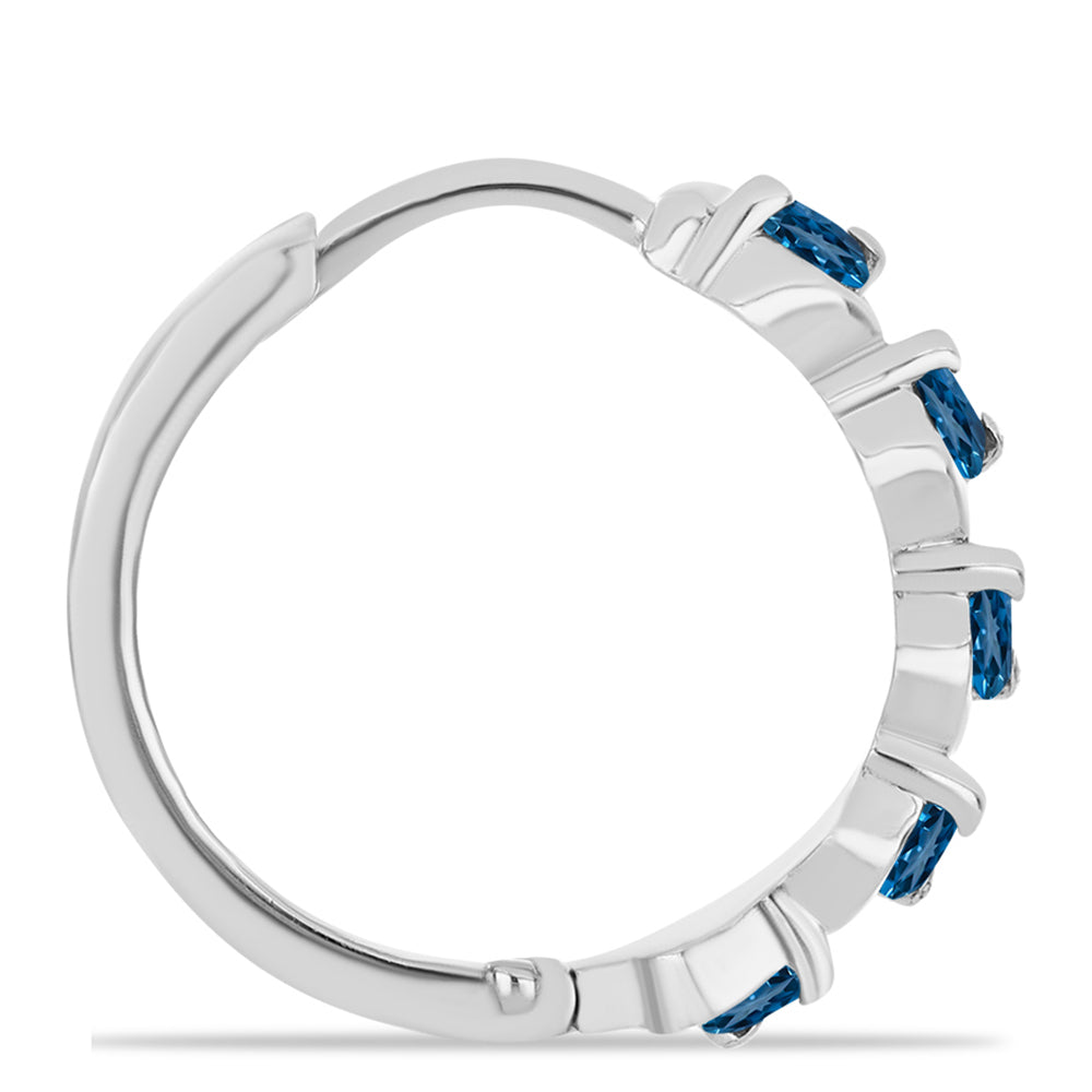 Pendientes de Plata con Topacio Azul Londres