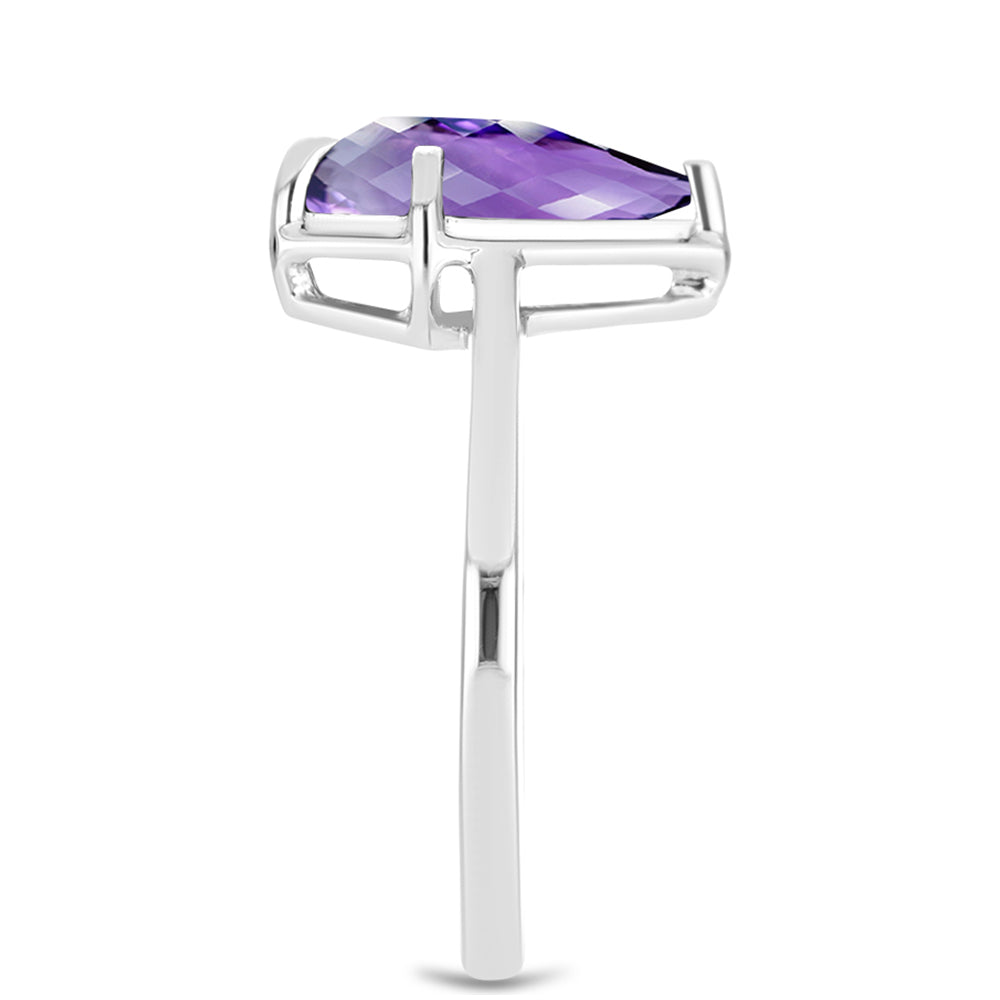 Anillo de Plata con Amatista de Marruecos