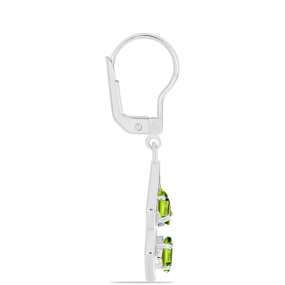 Pendientes de Plata con Peridoto de Changbai