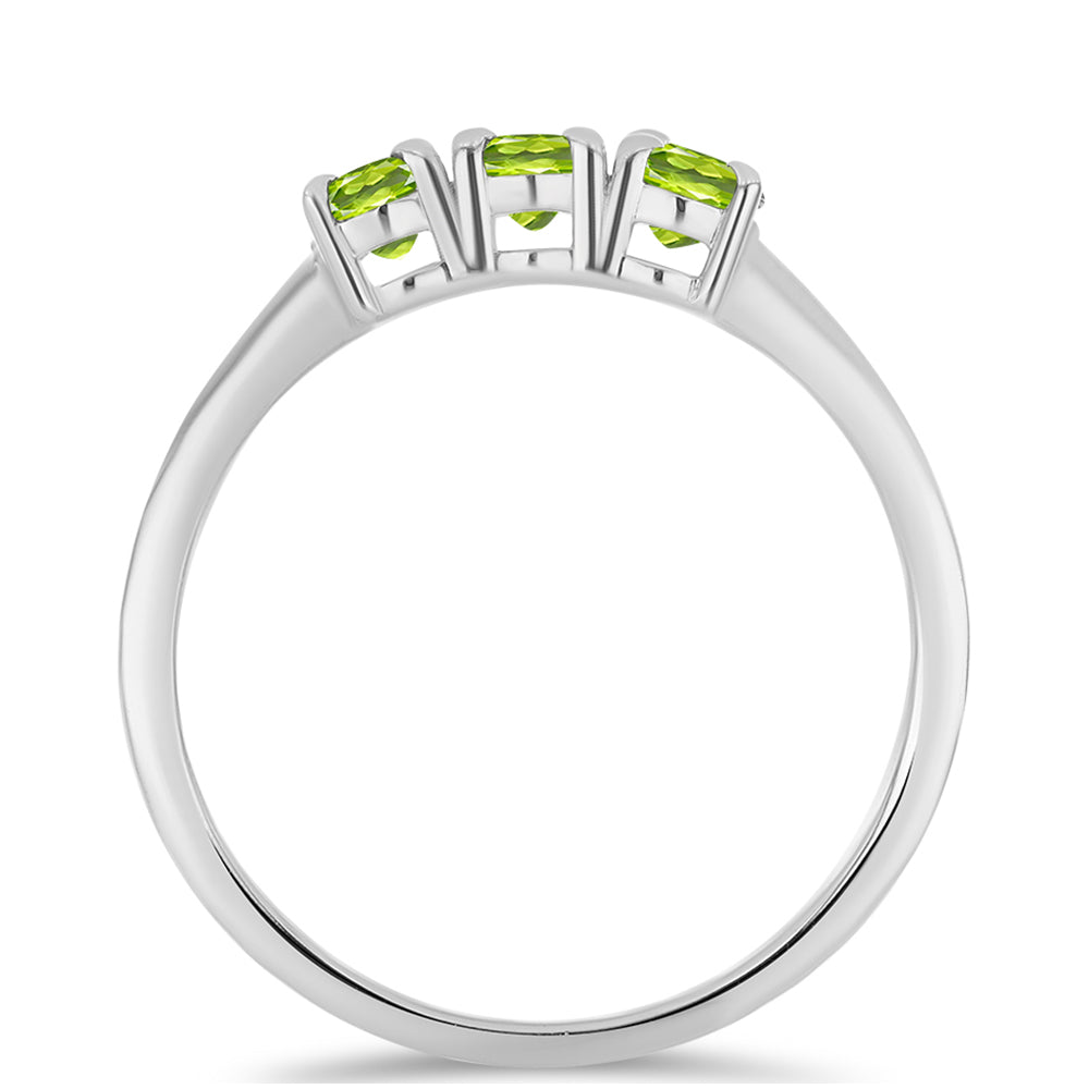 Anillo de Plata con Peridoto de Changbai