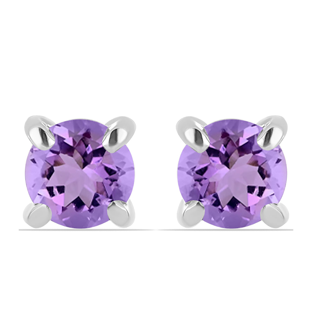 Pendientes de Plata con Amatista Rosa de Francia