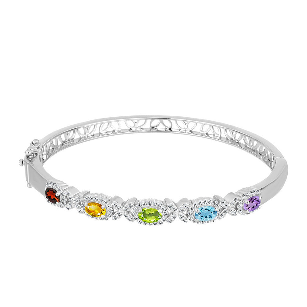 Cruz Conjunto de Plata con Amatista Rosa de Francia y Citrino de los Montes Urales ( Pulsera +Colgante )