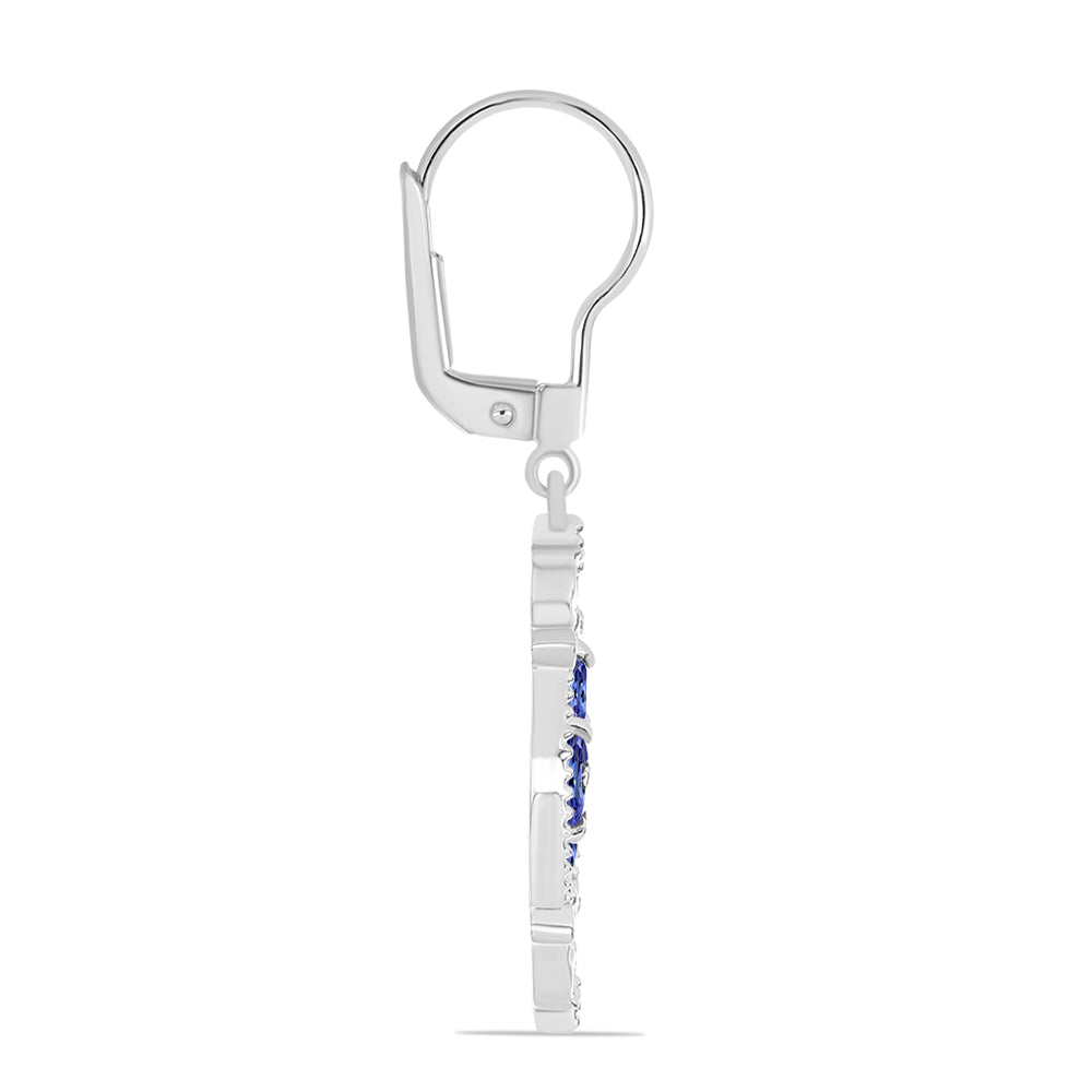Pendientes de Plata con Tanzanita