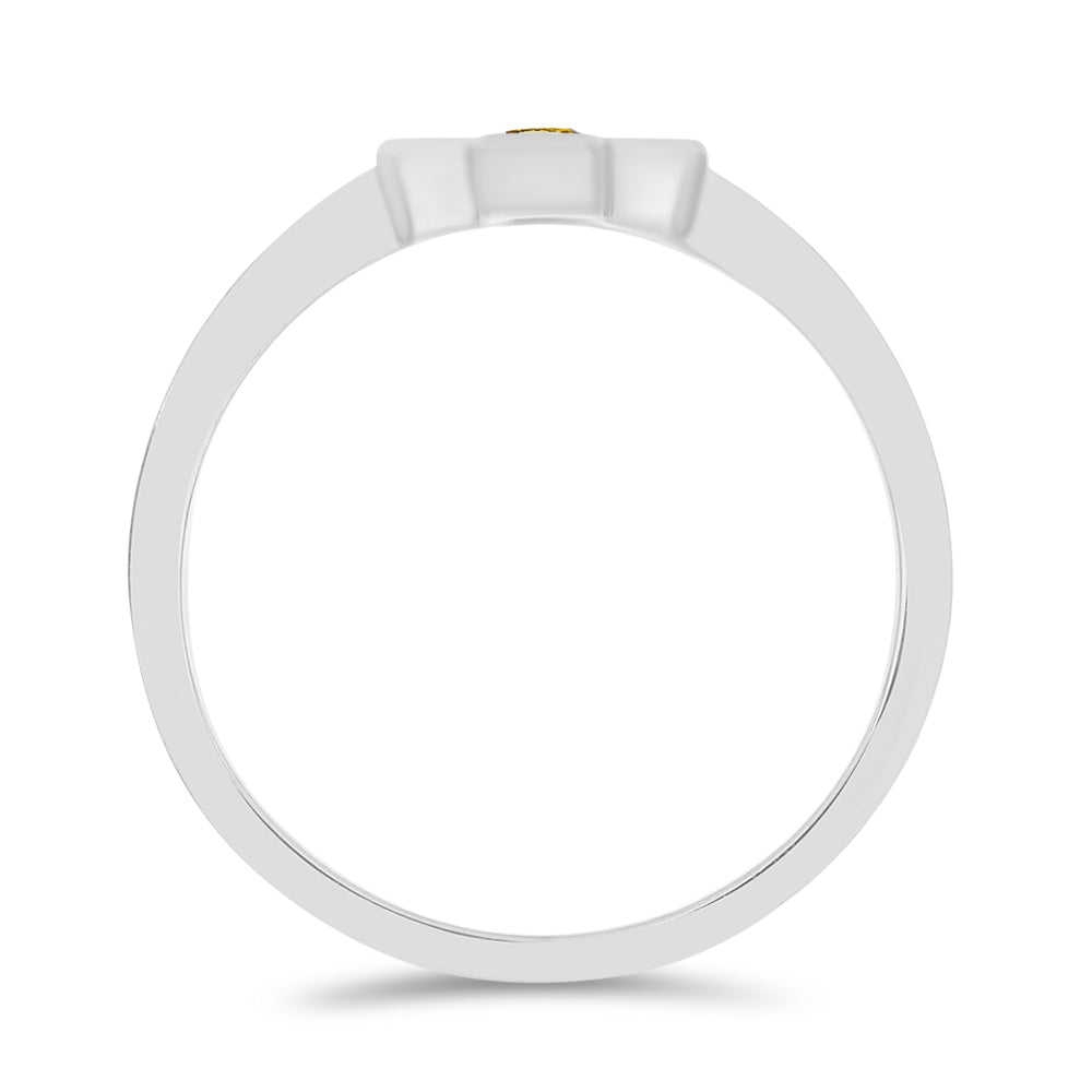 Conjunto de Plata con Citrino de los Montes Urales ( Pendientes +Anillo )