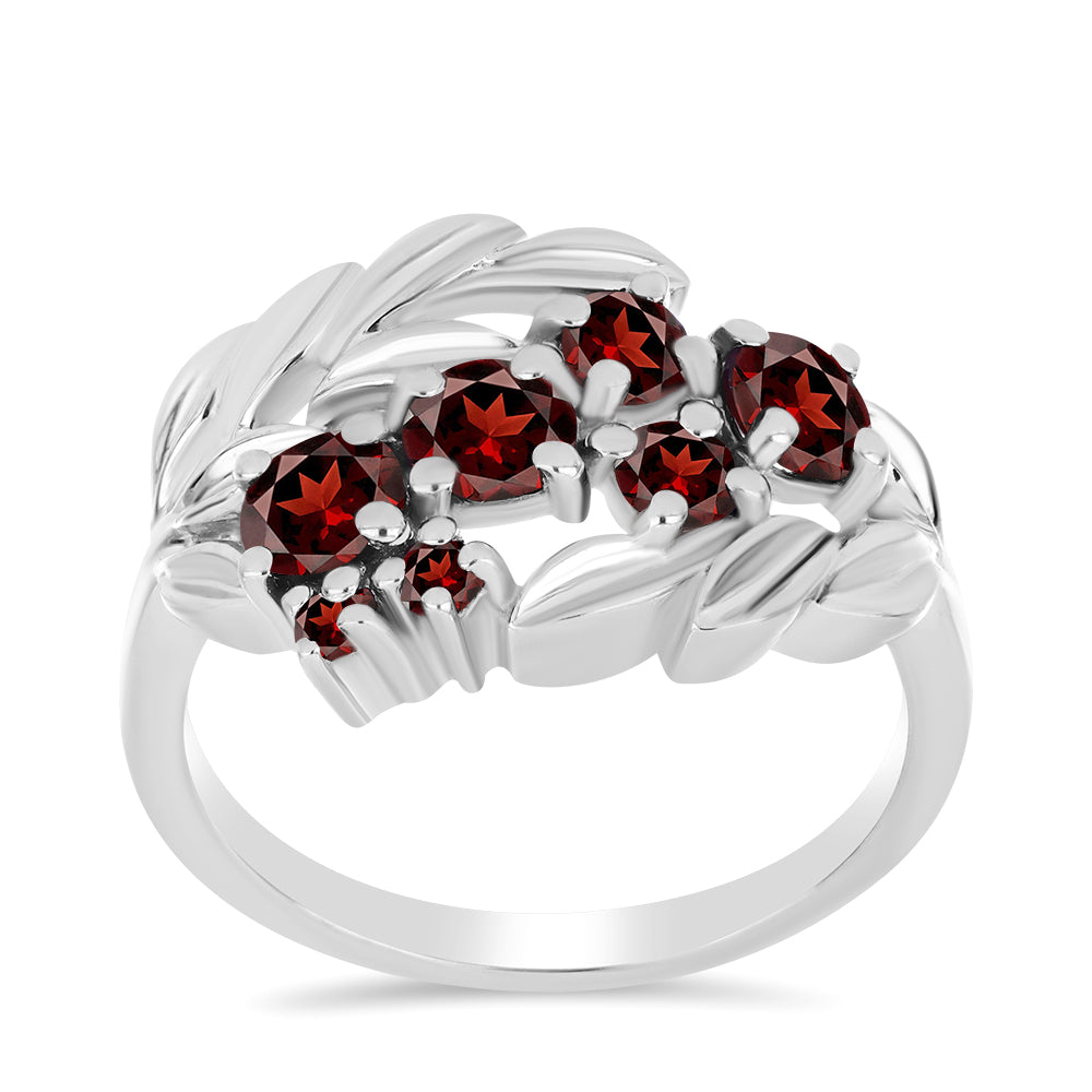 Anillo de Plata con Granate Barton