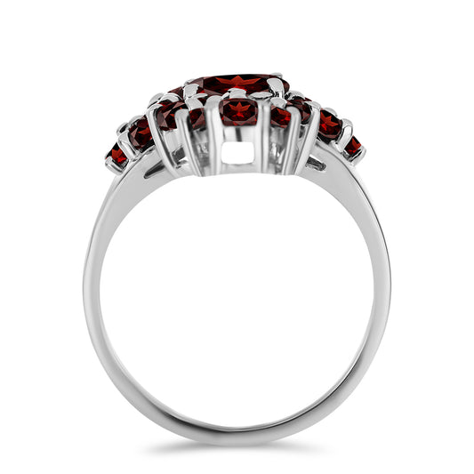 Anillo de Plata con Granate Barton