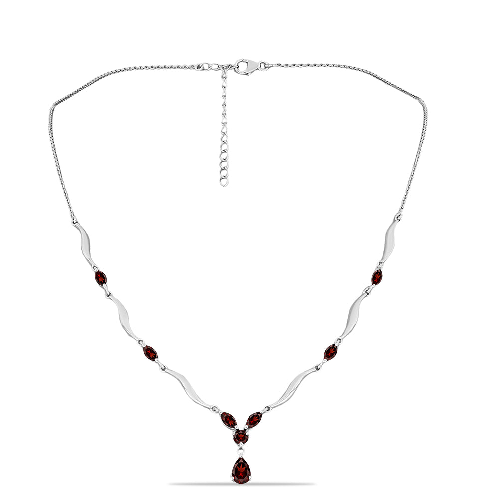 Collar de Plata con Granate Barton
