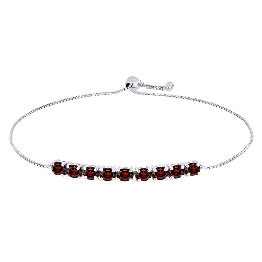 Pulsera de Plata con Granate Barton