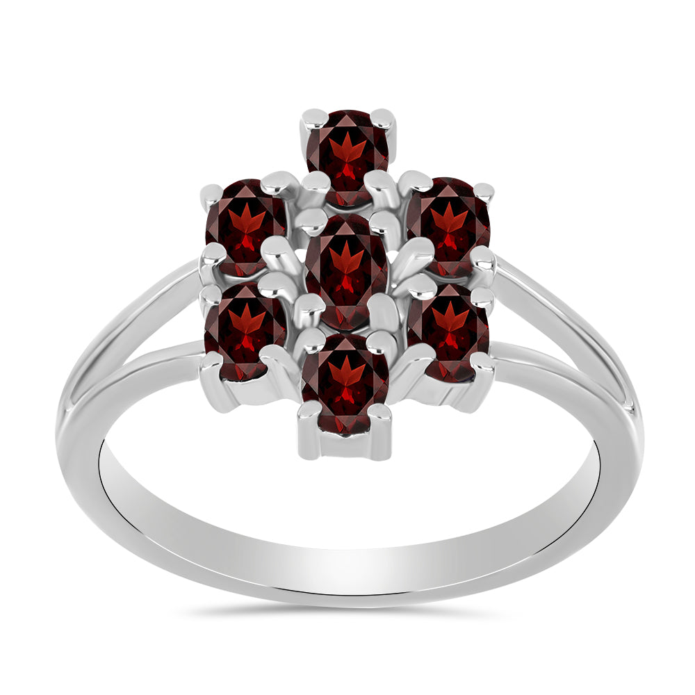 Anillo de Plata con Granate Barton