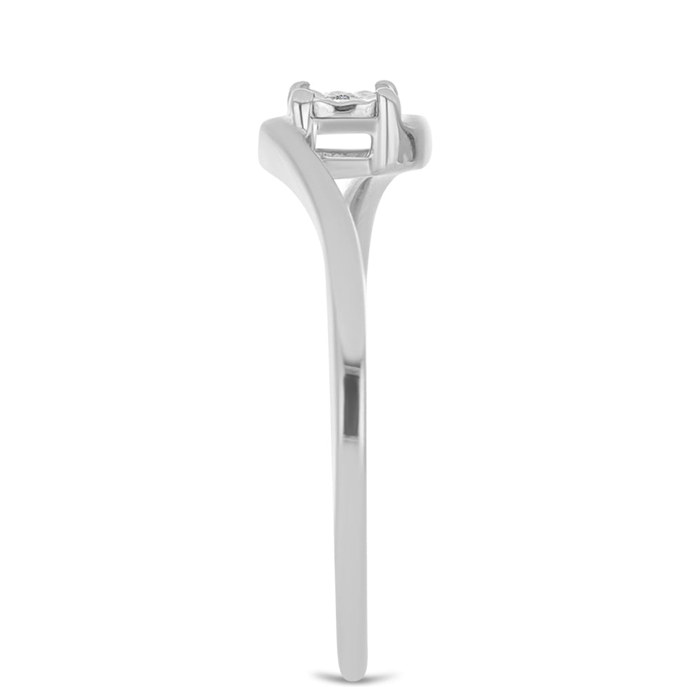 Anillo de Plata con Diamante blanco