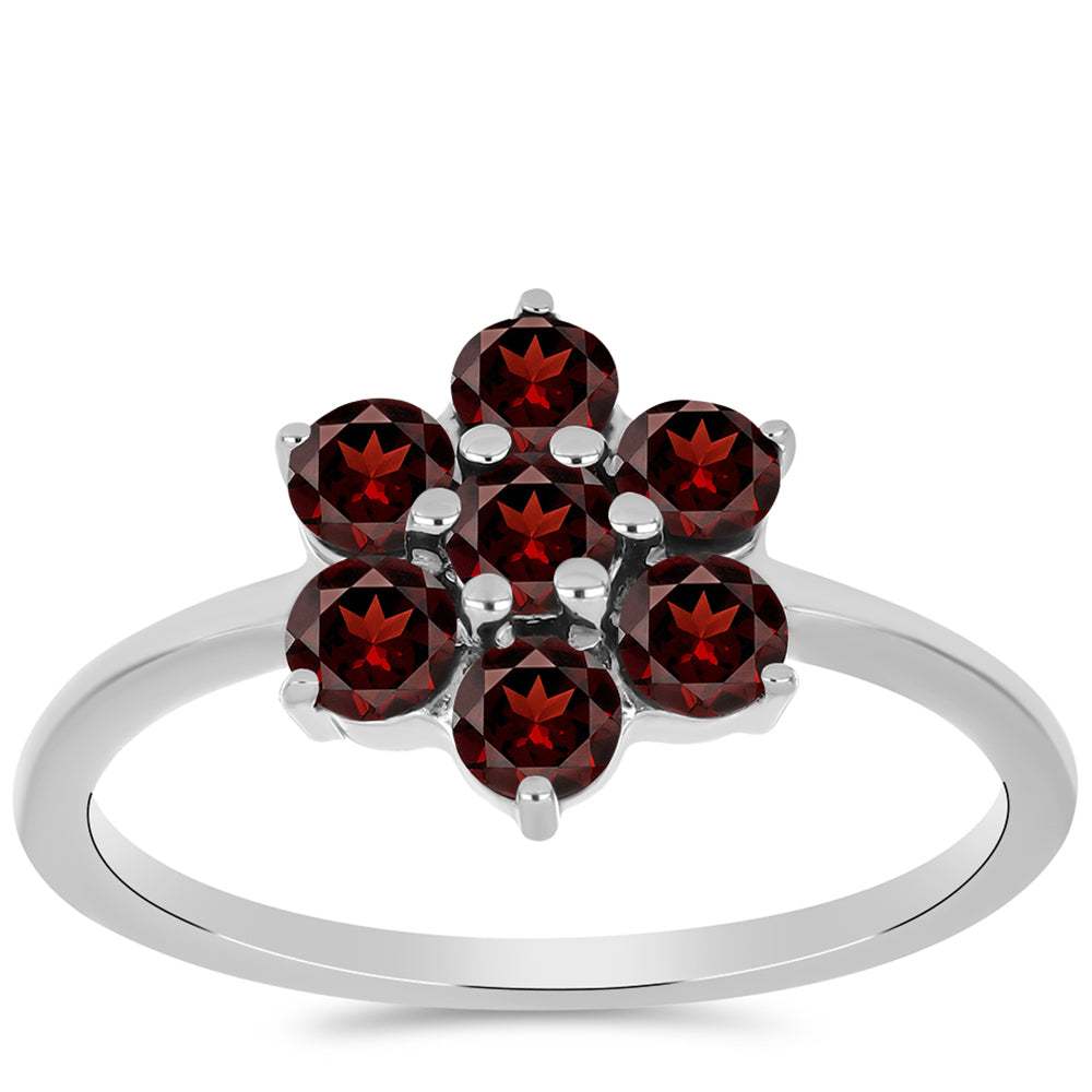 Anillo de Plata con Granate Barton