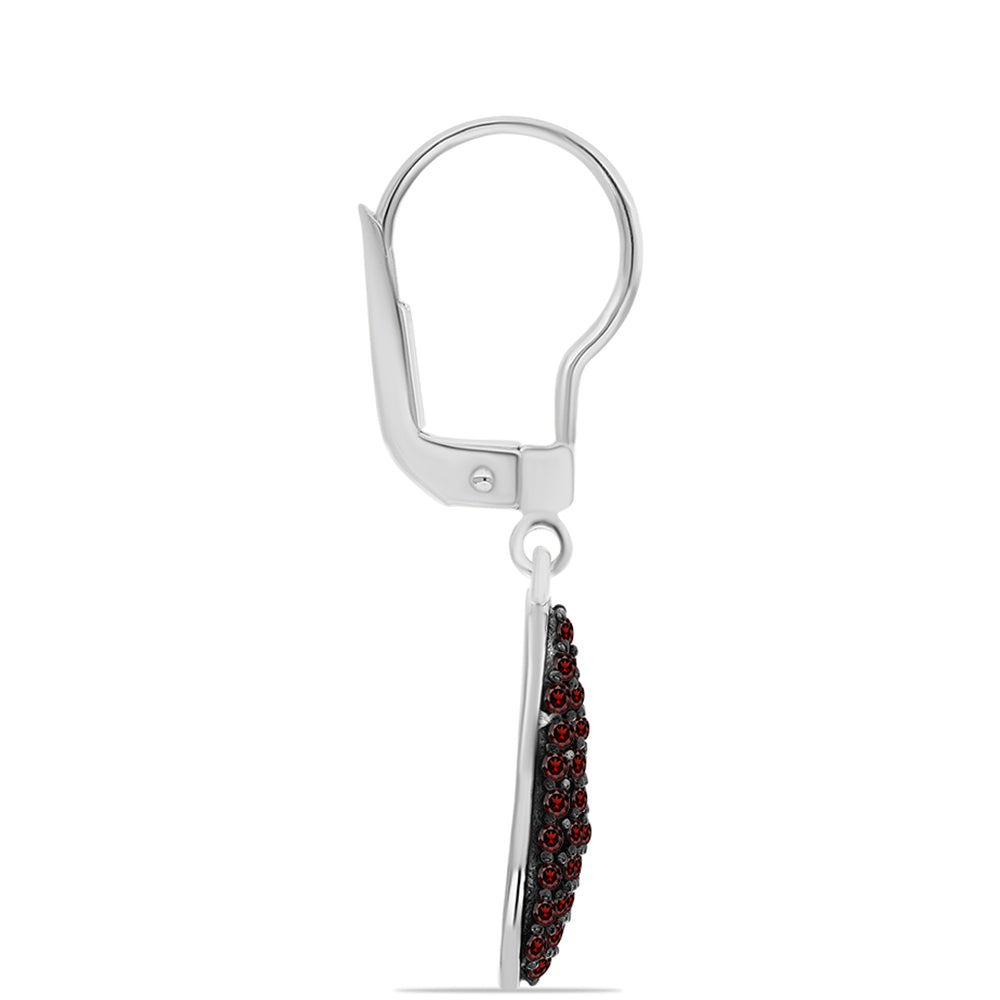 Pendientes de Plata con Granate Barton