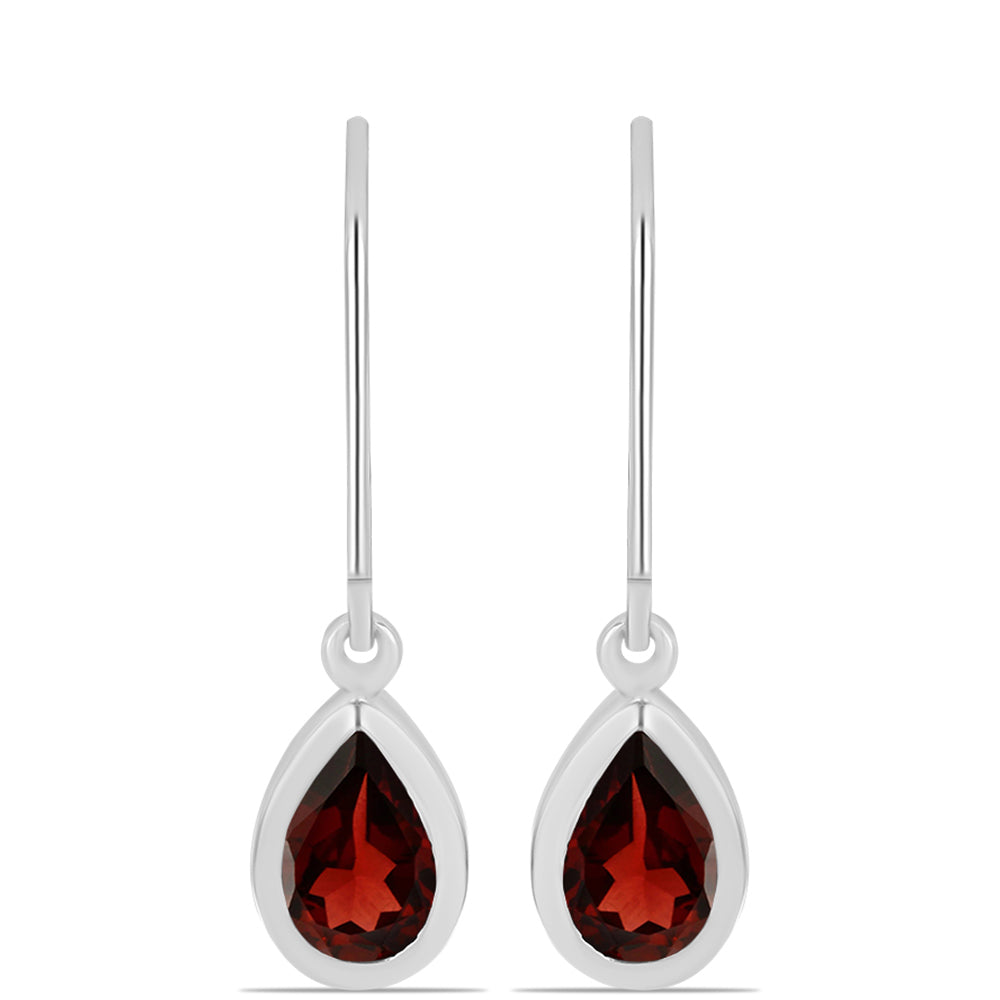 Pendientes de Plata con Granate Barton