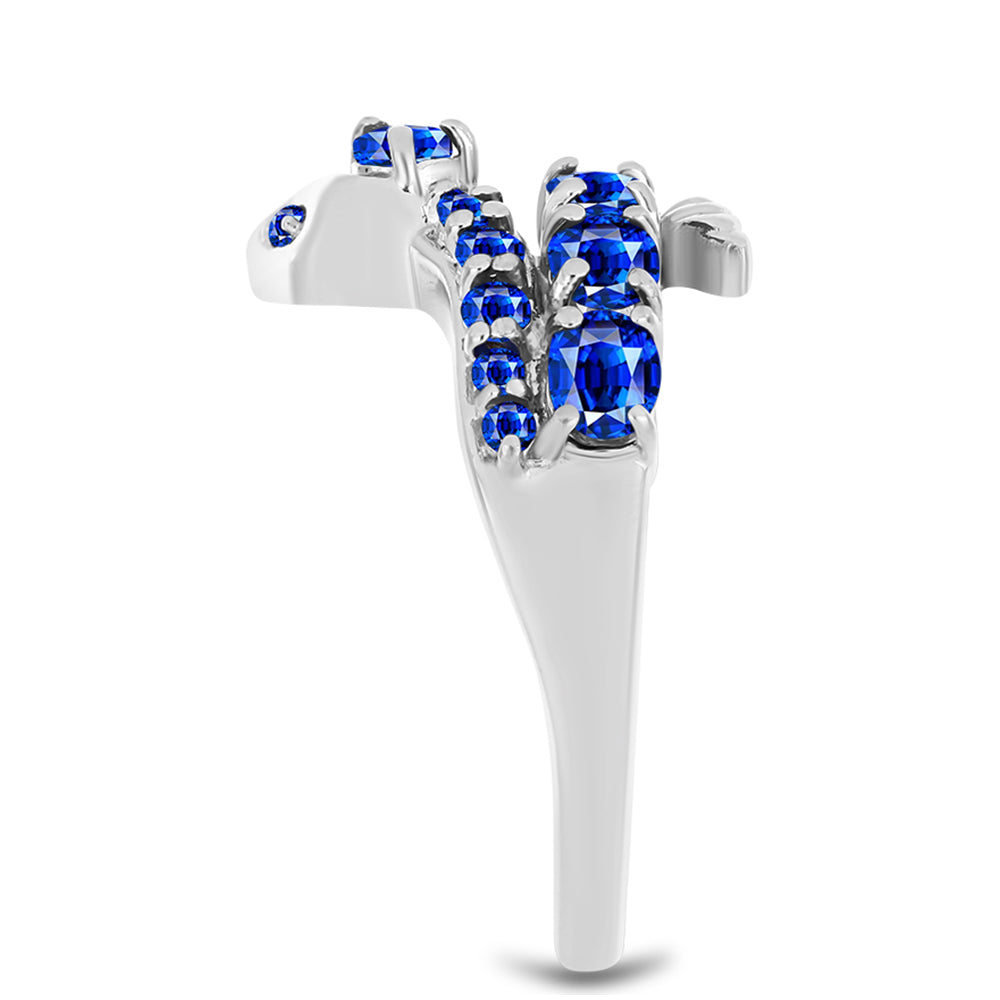 Anillo de Plata con Zafiro Azul Australiano