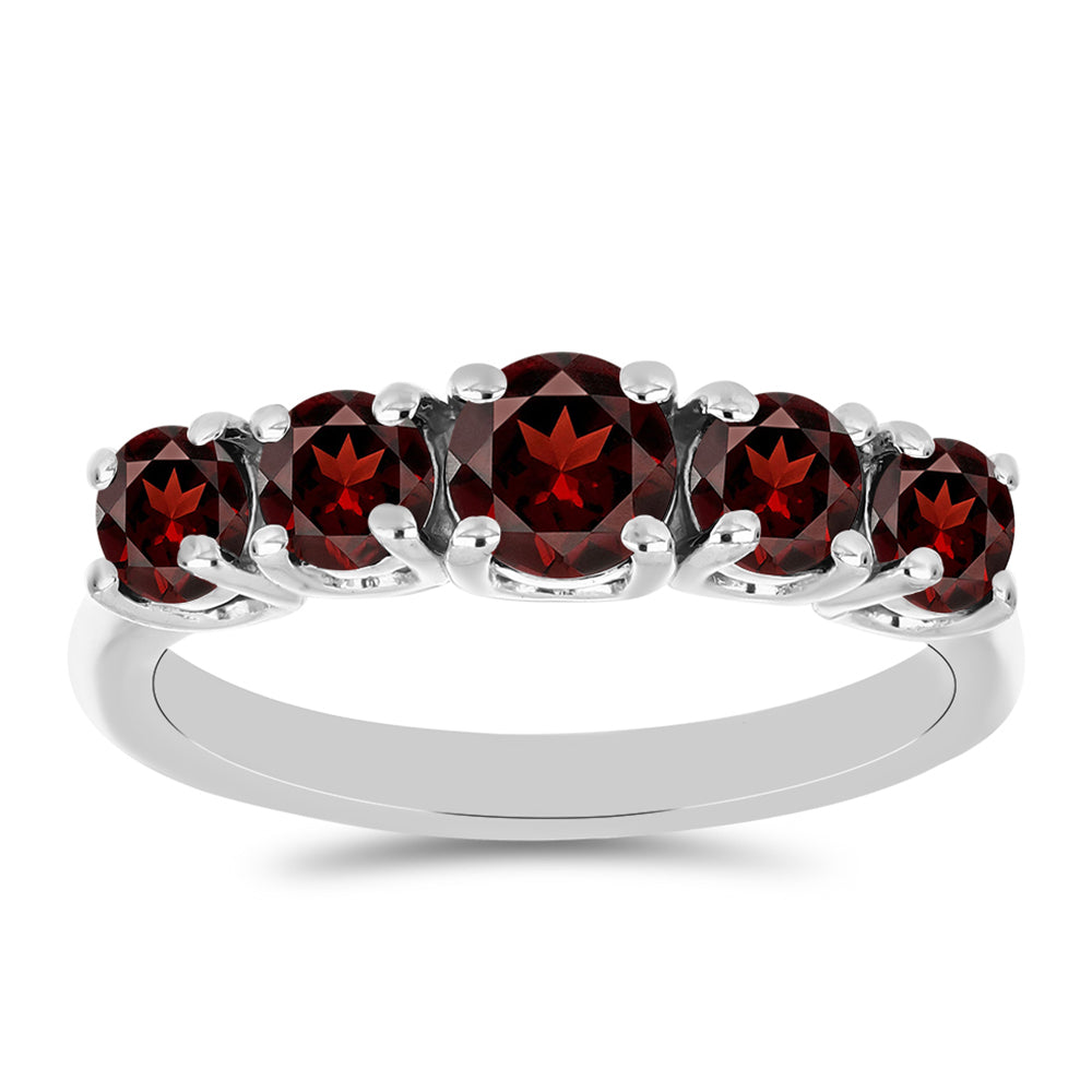 Anillo de Plata con Granate Barton