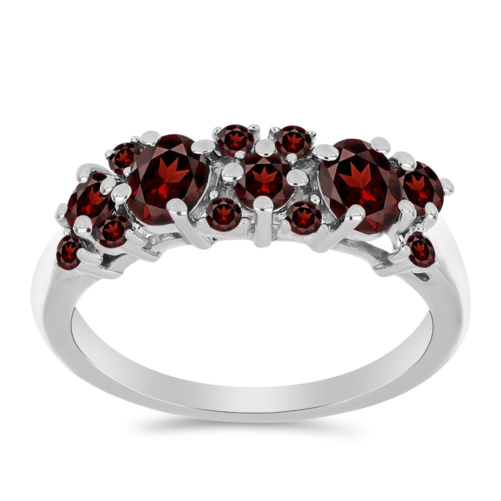 Anillo de Plata con Granate Barton