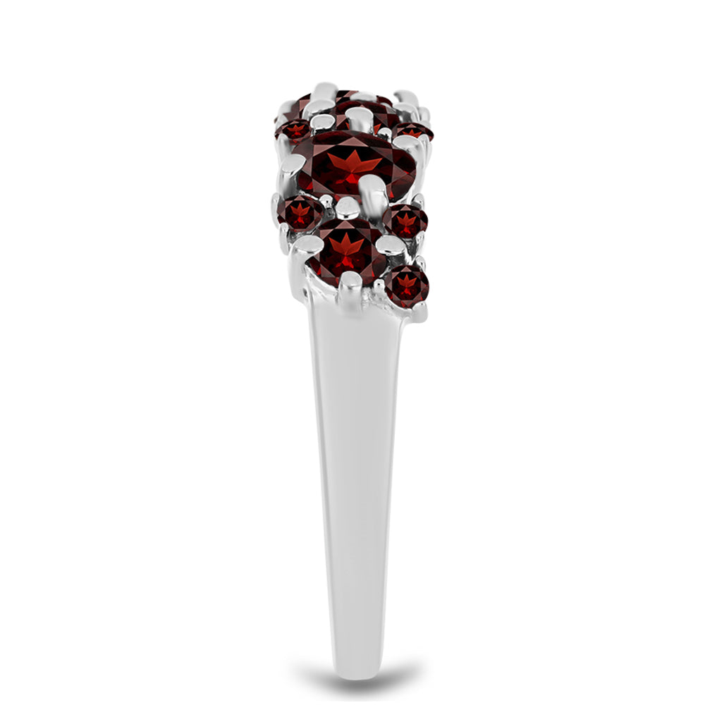 Anillo de Plata con Granate Barton