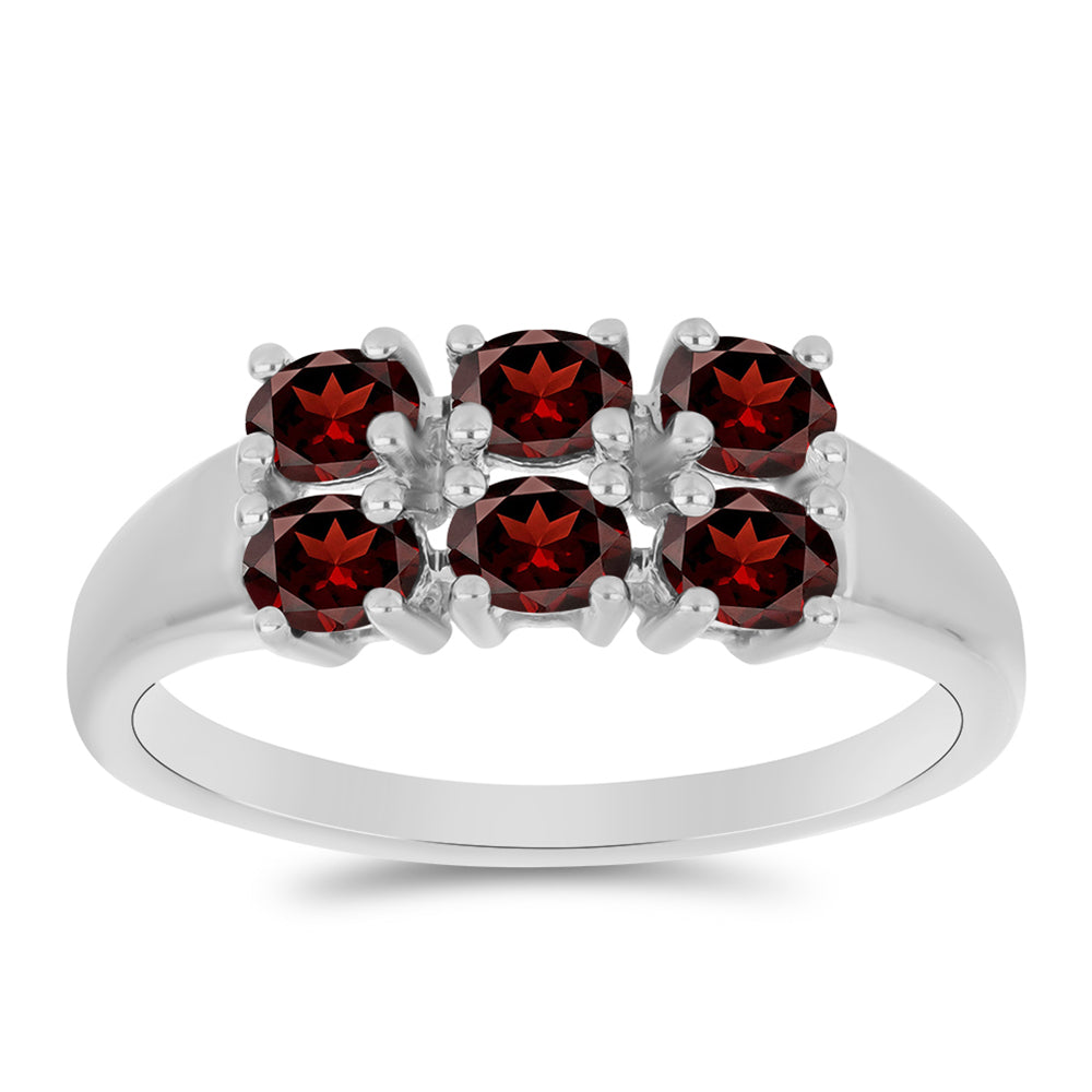 Anillo de Plata con Granate Barton