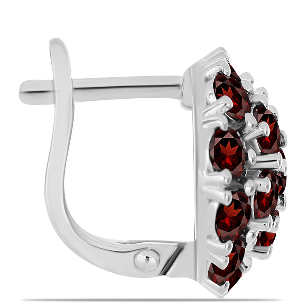 Pendientes de Plata con Granate Barton