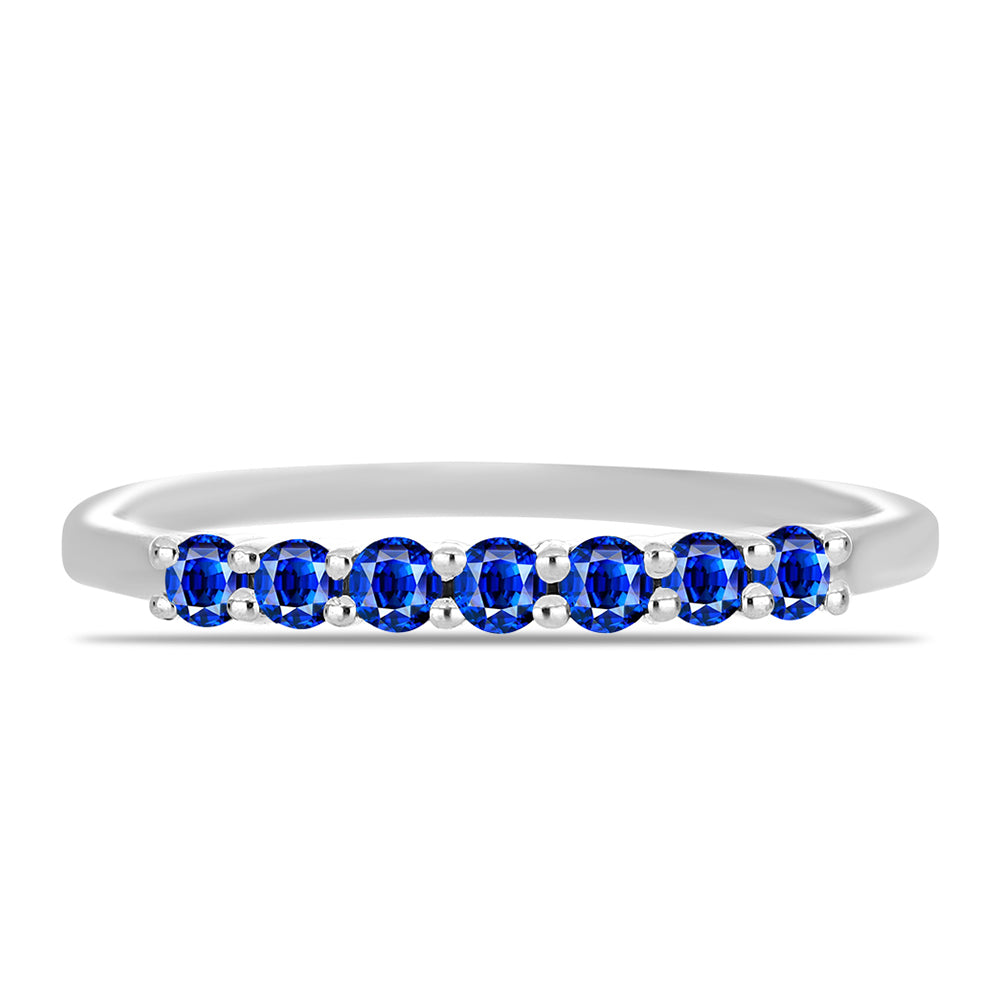 Anillo de Plata con Zafiro Azul Australiano