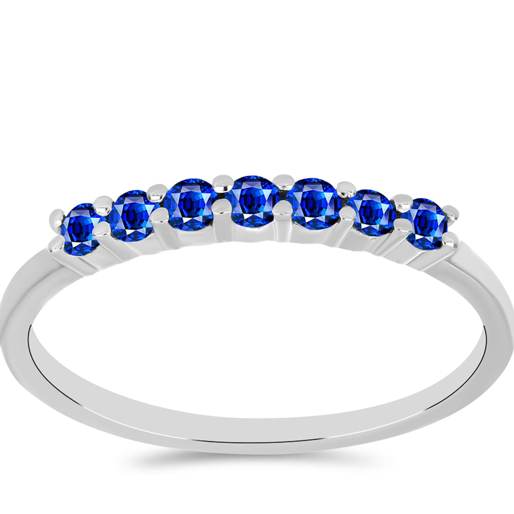 Anillo de Plata con Zafiro Azul Australiano