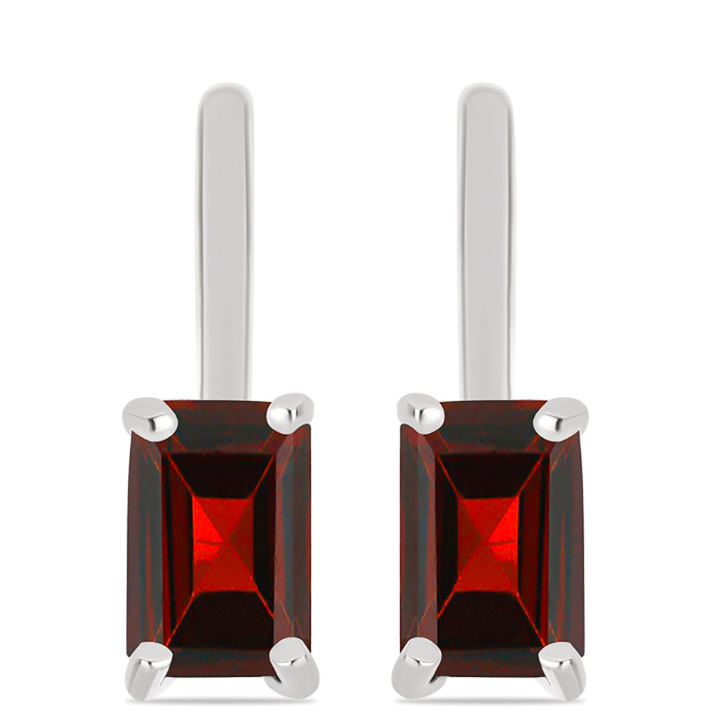 Pendientes de Plata con Granate Barton