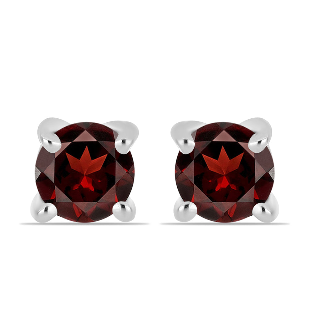 Pendientes de Plata con Granate Barton