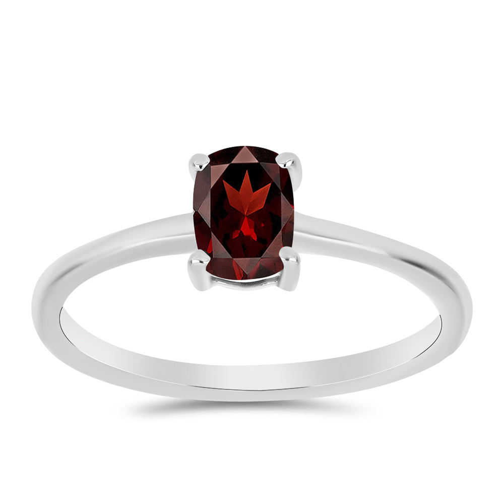Anillo de Plata con Granate Barton
