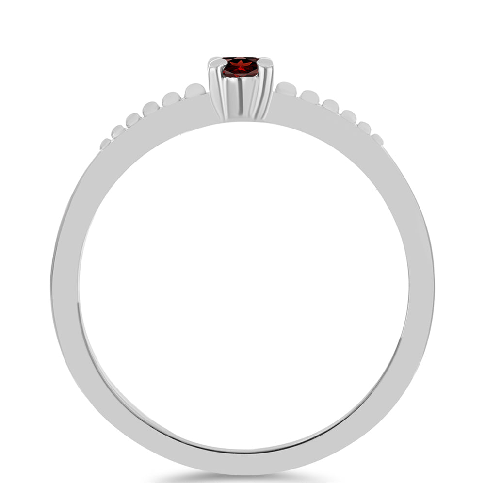 Anillo de Plata con Granate Barton