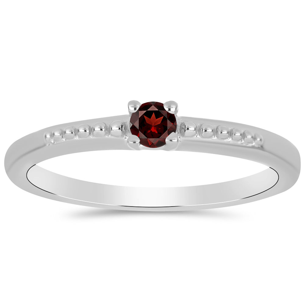 Anillo de Plata con Granate Barton