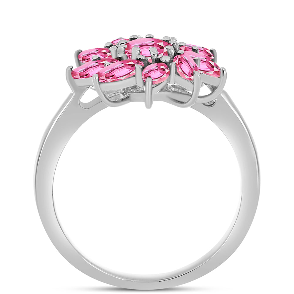 Anillo de Plata con Turmalina Rosa de Pelmadulla