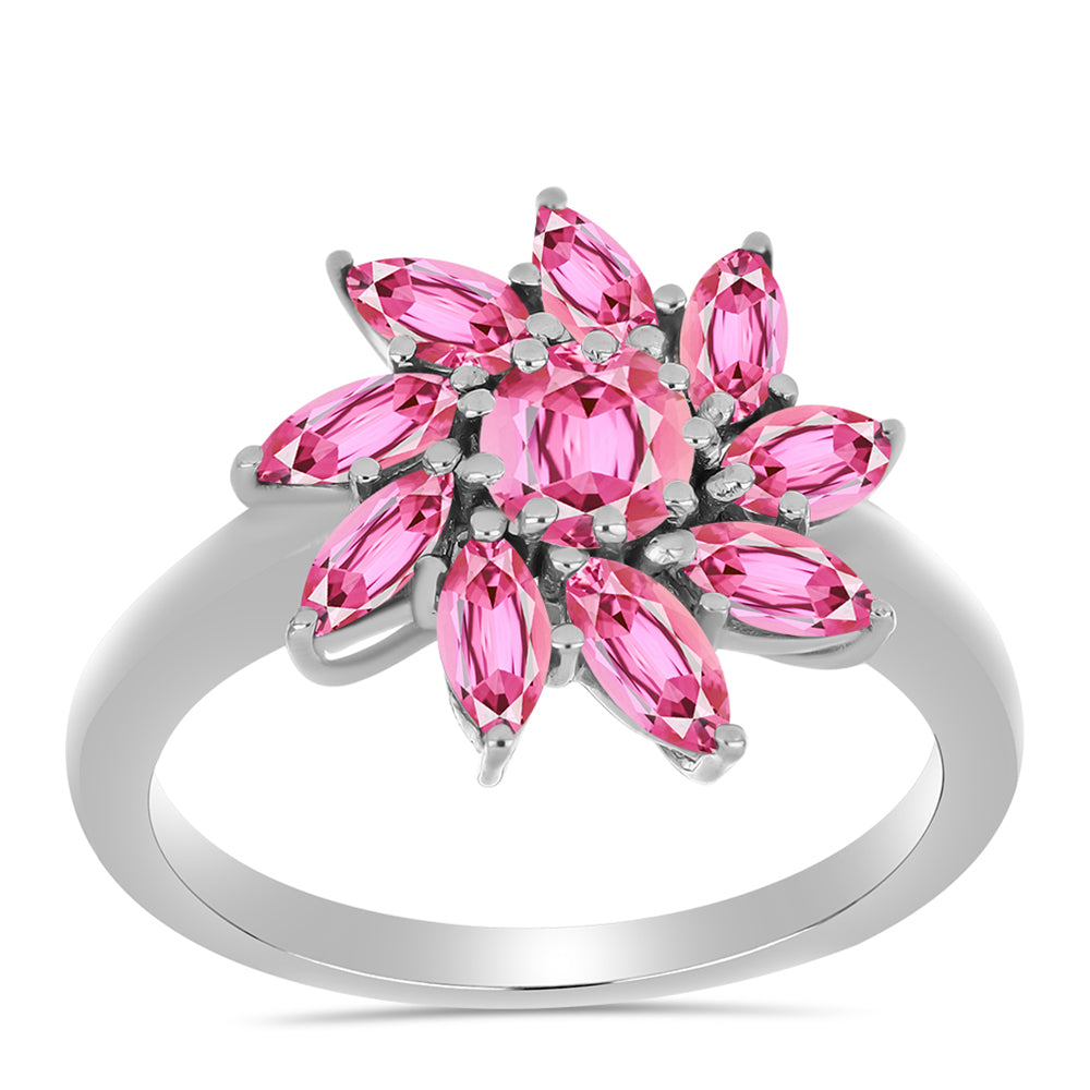 Anillo de Plata con Turmalina Rosa de Pelmadulla