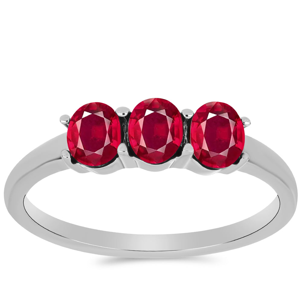 Anillo de Plata con Rubí de Madagascar