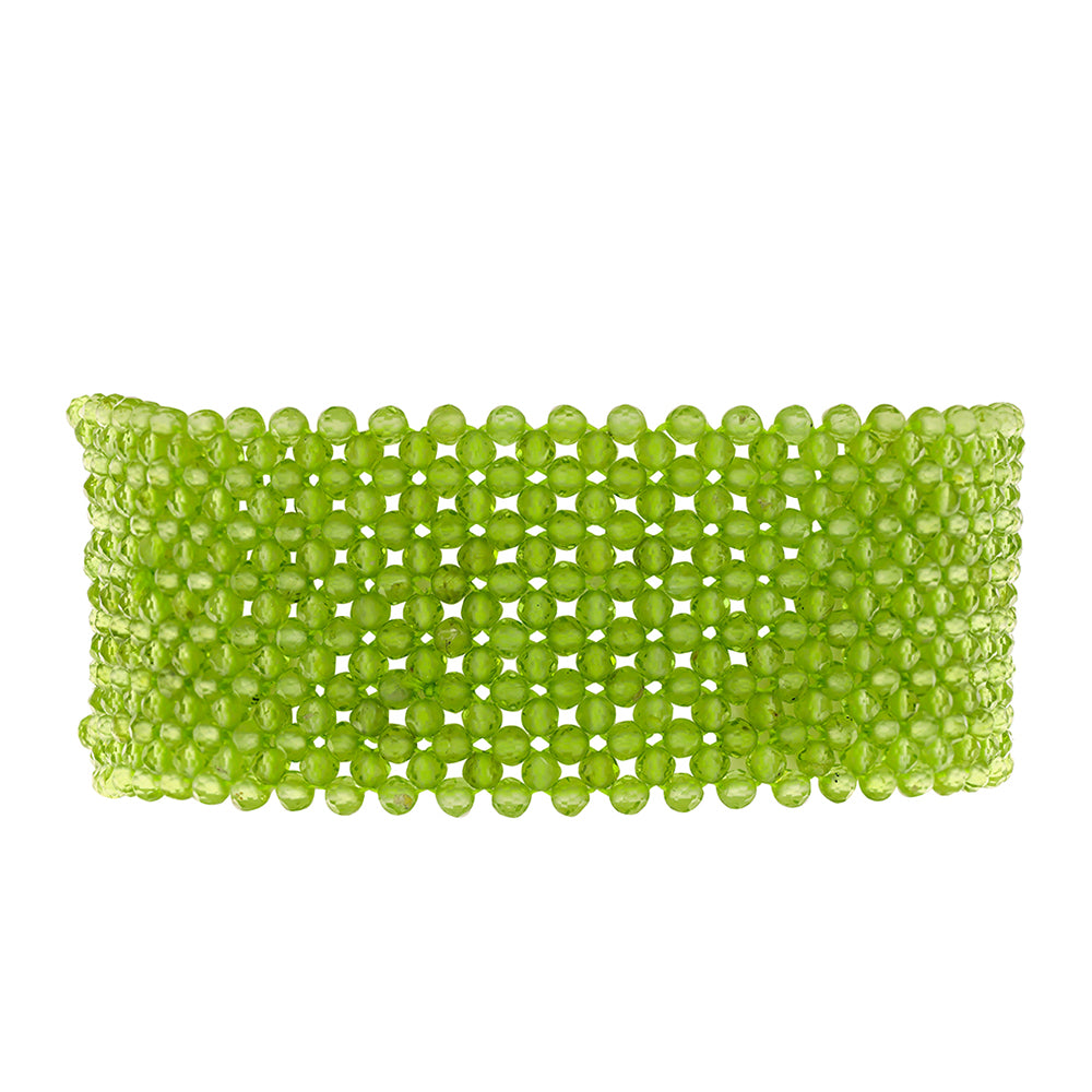 Pulsera de Plata con Peridoto de Changbai