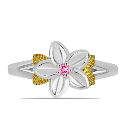 Anillo de Plata con Turmalina Rosa de Pelmadulla