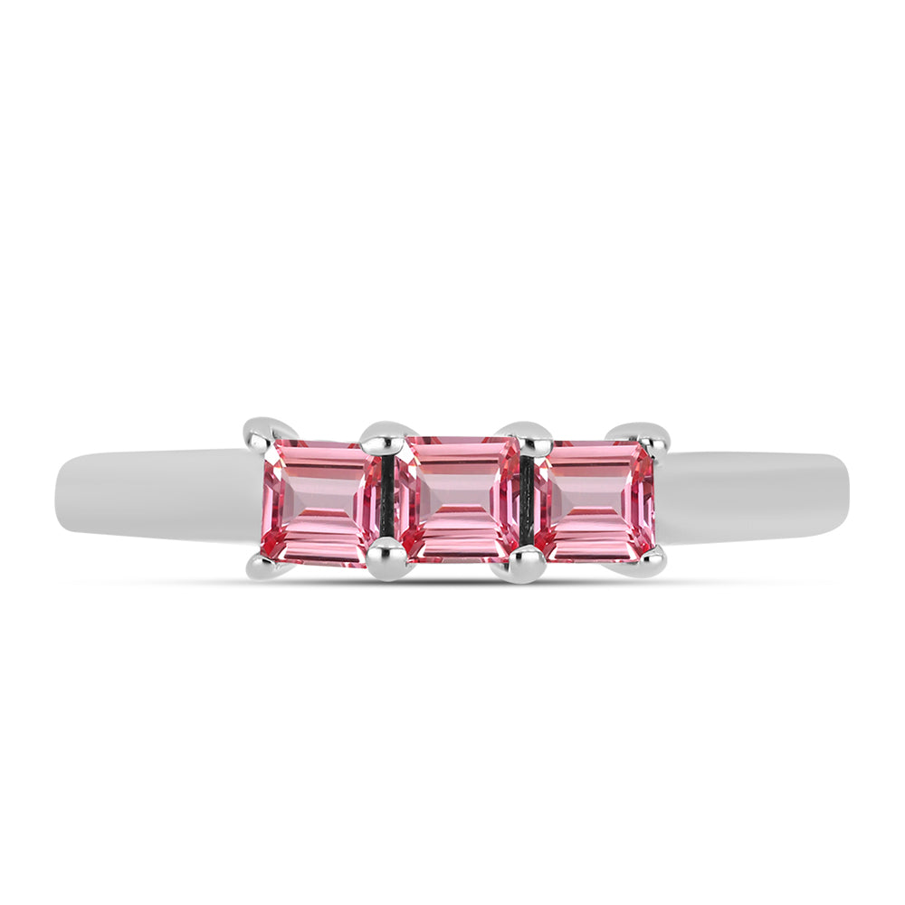 Anillo de Plata con Turmalina Rosa de Pelmadulla