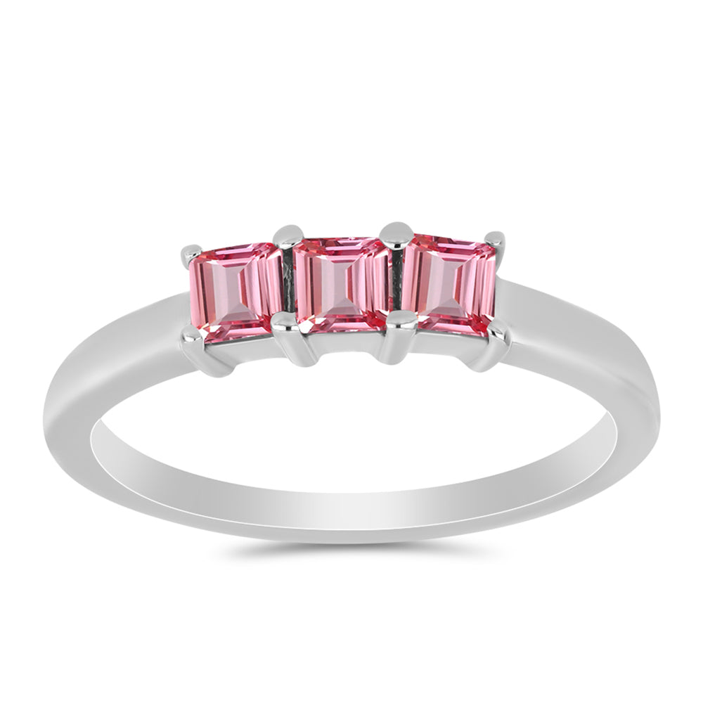 Anillo de Plata con Turmalina Rosa de Pelmadulla