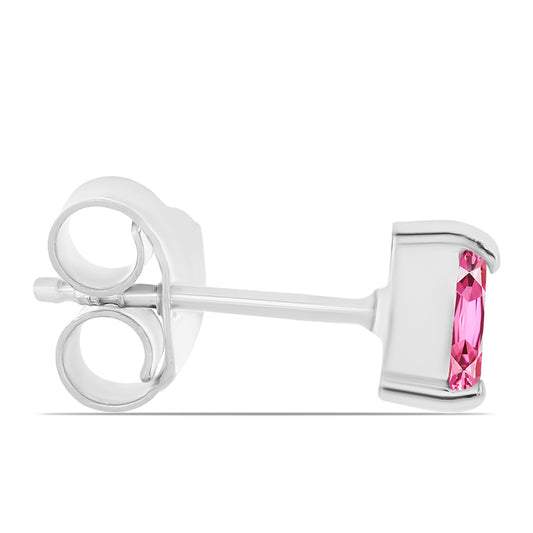 Pendientes de Plata con Turmalina Rosa de Pelmadulla