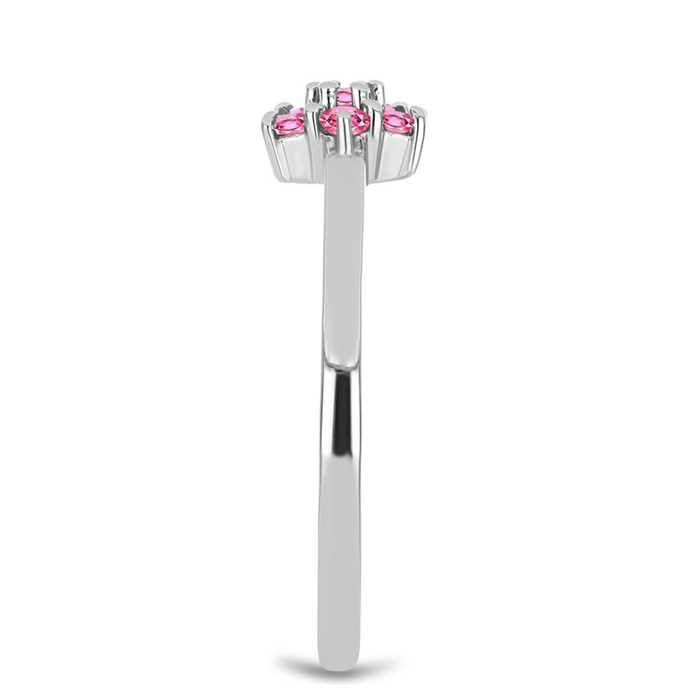 Anillo de Plata con Turmalina Rosa de Pelmadulla