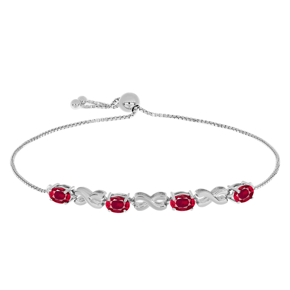 Pulsera de Plata con Rubí de Madagascar