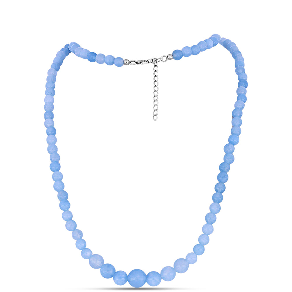 Collar de Plata con Aguamarina del Condado de Embu