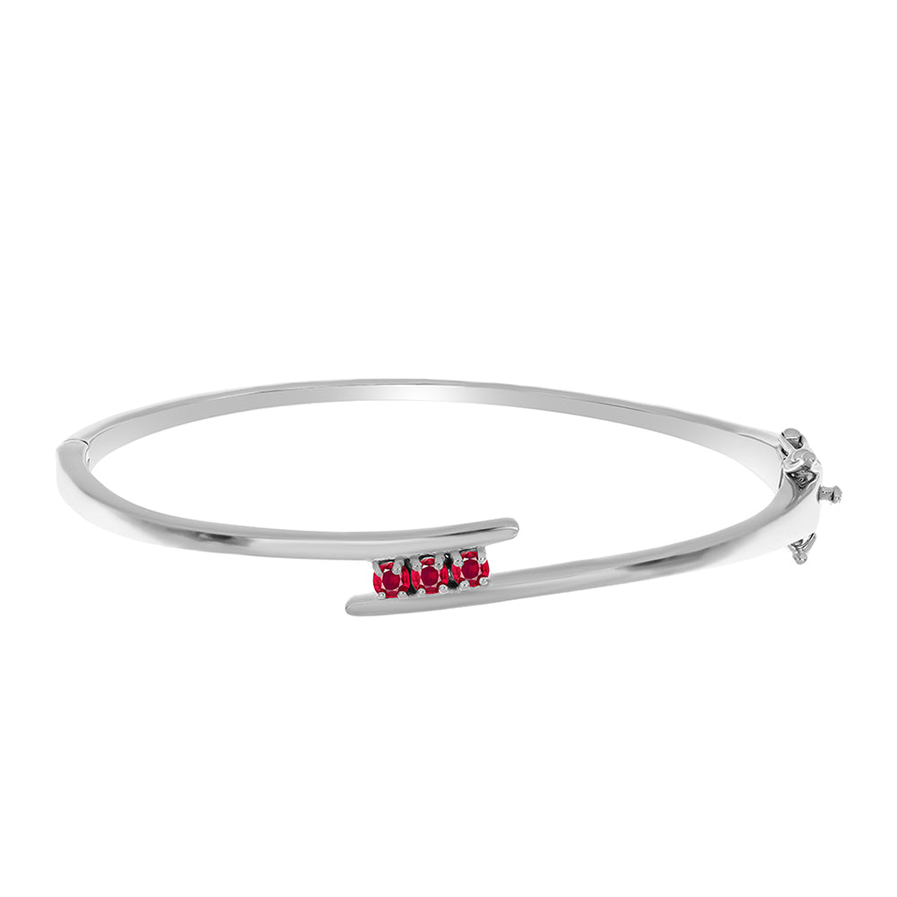Brazalete de Plata con Rubí de Madagascar