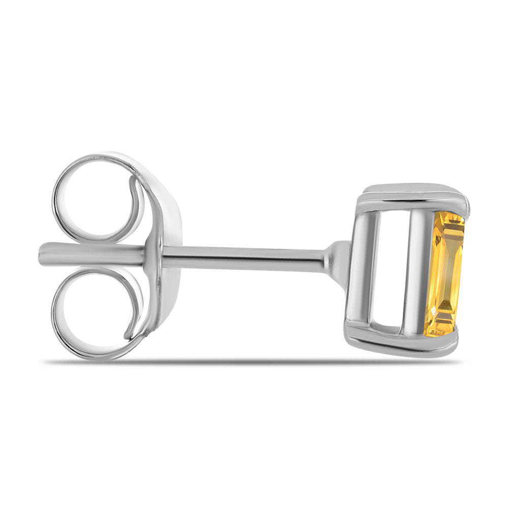 Pendientes de Plata con Citrino de los Montes Urales