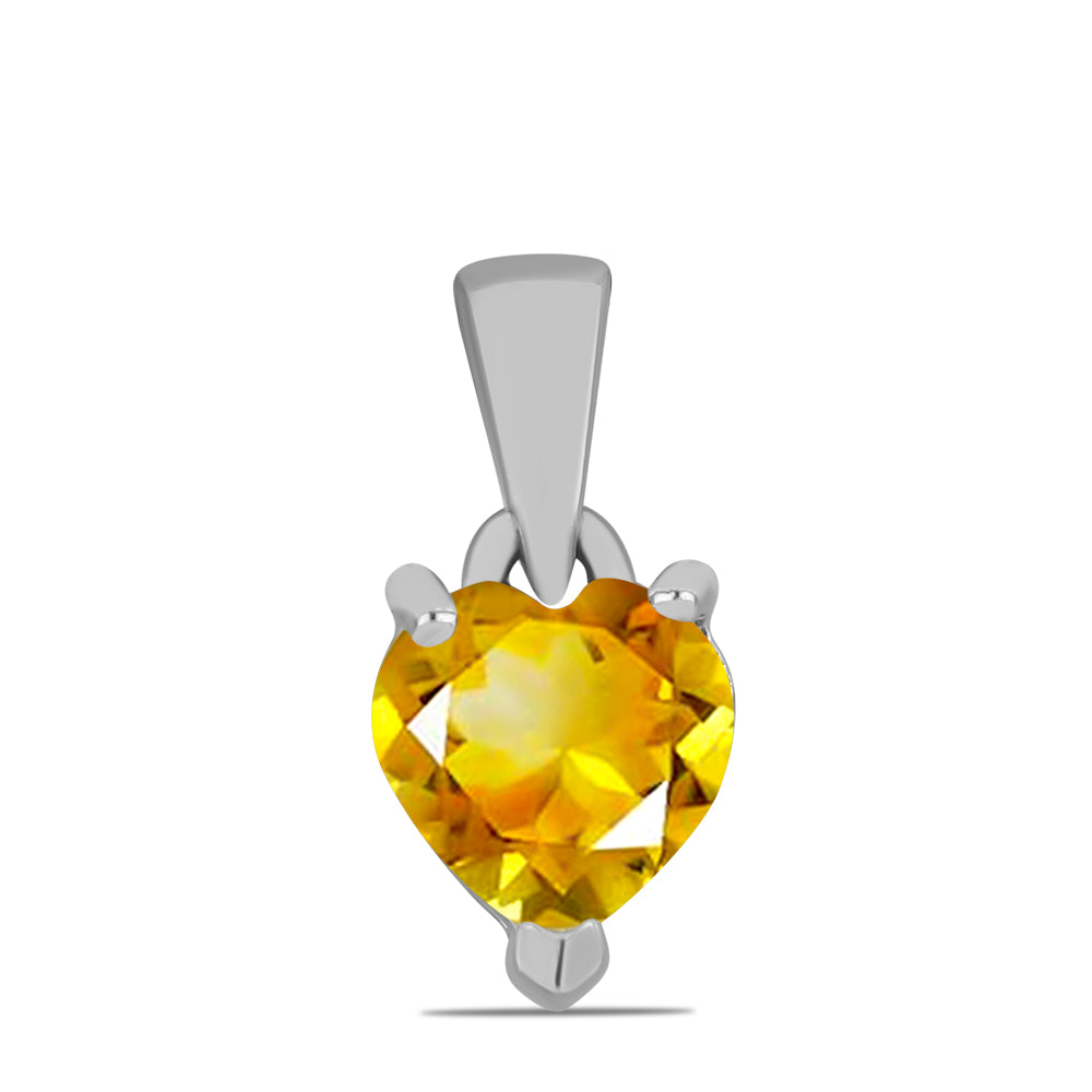Colgante de Plata con Citrino de los Montes Urales
