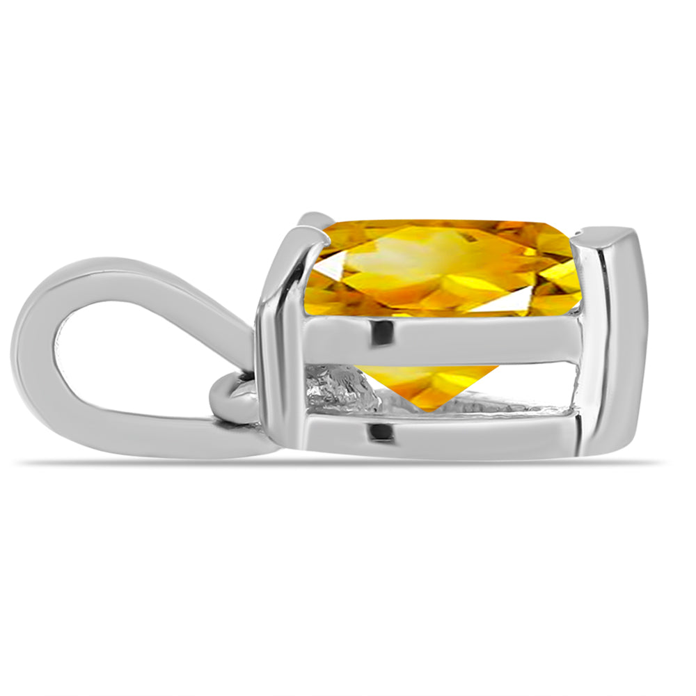 Colgante de Plata con Citrino de los Montes Urales